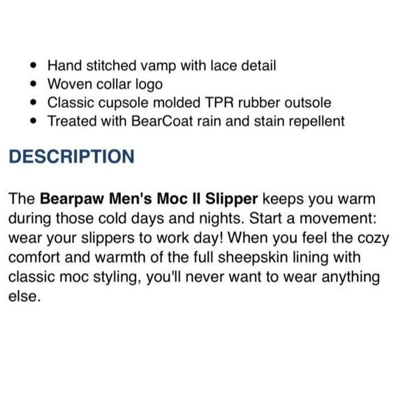 New BEARPAW Men Moc II Black Multi Red Plaid Slip On Slipper Shearling Lined 9 - Picture 6 of 10